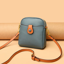 Last inn bildet i Galleri-visningsprogrammet, Liten firkantet veske med enkelt skulderstropp og kontrastfarger