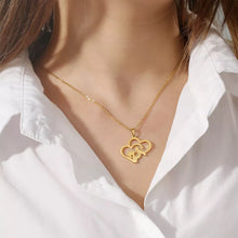 Last inn bildet i Galleri-visningsprogrammet, Mor og baby hjerte halskjede