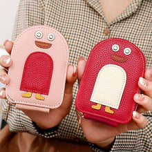 Last inn bildet i Galleri-visningsprogrammet, Søte pingviner PU-lommebok for kredittkort og mynter