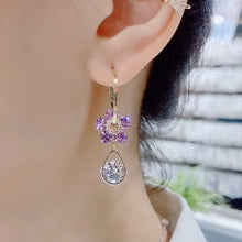 Last inn bildet i Galleri-visningsprogrammet, Simple Zircon Flower Earrings