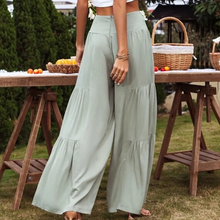 Last inn bildet i Galleri-visningsprogrammet, Ensfarget uformelt bukser med brede ben for kvinner