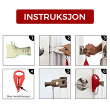 Last inn bildet i Galleri-visningsprogrammet, Bærbar Sikkerhetsdørlås