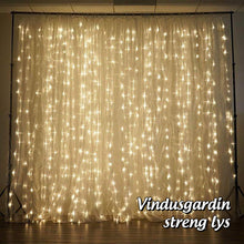 Last inn bildet i Galleri-visningsprogrammet, Funklende Stjerne 300 LED Vindusgardin Streng Lys