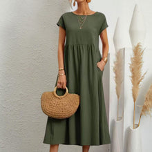 Last inn bildet i Galleri-visningsprogrammet, Sleeveless loose cotton linen dress