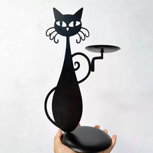 Last inn bildet i Galleri-visningsprogrammet, Black Cat lysestake