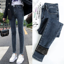 Last inn bildet i Galleri-visningsprogrammet, Tykkede elastiske blyantbukser med fleece