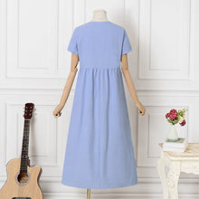 Last inn bildet i Galleri-visningsprogrammet, Ensfarget maxi kjole