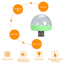 Last inn bildet i Galleri-visningsprogrammet, USB Mini Soppformet Lys