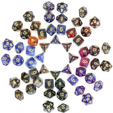 Last inn bildet i Galleri-visningsprogrammet, To-farges blanding av multisidig terningssett