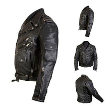 Last inn bildet i Galleri-visningsprogrammet, Vintage Skinn Jakke