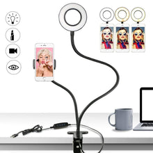 Last inn bildet i Galleri-visningsprogrammet, Selfie Ring Light with Cell Phone Holder Stand