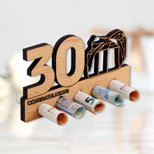 Last inn bildet i Galleri-visningsprogrammet, Bursdagsgave pengeklemme i tre