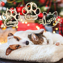 Last inn bildet i Galleri-visningsprogrammet, Personlig tilpasset julepynt med hunde-/kattepote