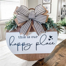 Last inn bildet i Galleri-visningsprogrammet, "this is our happy place" dørskilt