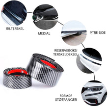 Last inn bildet i Galleri-visningsprogrammet, Bil karbonfiber terskel klistremerke