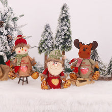 Last inn bildet i Galleri-visningsprogrammet, Julegave snømann dukkepose