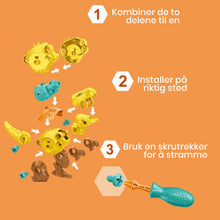 Last inn bildet i Galleri-visningsprogrammet, Gjør det selv dinosaur byggesett leketøy
