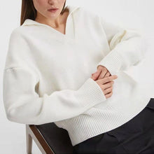 Last inn bildet i Galleri-visningsprogrammet, Strikket genser med krage