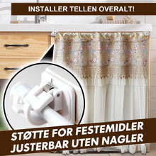 Last inn bildet i Galleri-visningsprogrammet, Spikerfrie justerbare stangbrakettholdere (2 stk)