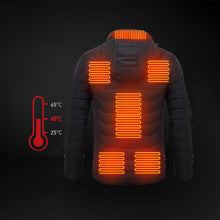 Last inn bildet i Galleri-visningsprogrammet, Unisex oppvarmet pufferjakke