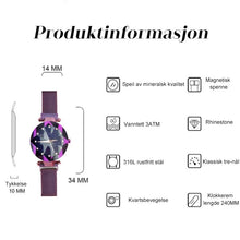 Last inn bildet i Galleri-visningsprogrammet, Vanntett armbåndsur med stjernehimmeljente