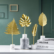 Last inn bildet i Galleri-visningsprogrammet, Golden Leaves Ornaments