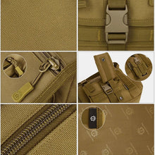 Last inn bildet i Galleri-visningsprogrammet, Vanntett taktisk militær veske med flere lommer