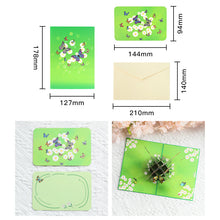 Last inn bildet i Galleri-visningsprogrammet, Fargerike Sommerfugler Pop-up Kort