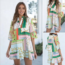 Last inn bildet i Galleri-visningsprogrammet, Bohemsk kjole med trykk