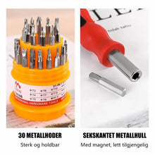 Last inn bildet i Galleri-visningsprogrammet, 31-i-1 Skrutrekkersett