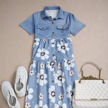 Last inn bildet i Galleri-visningsprogrammet, Trykt Kortermet Kjole