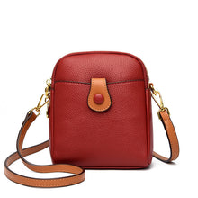 Last inn bildet i Galleri-visningsprogrammet, Liten firkantet veske med enkelt skulderstropp og kontrastfarger