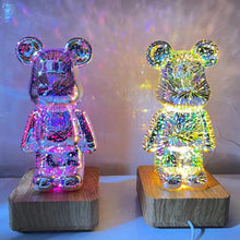Last inn bildet i Galleri-visningsprogrammet, 3D Fireworks Bear Lights