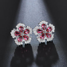 Last inn bildet i Galleri-visningsprogrammet, Blomst innlagte ørepynt