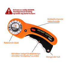 Last inn bildet i Galleri-visningsprogrammet, Rotary Cutter Sewing Rotary Blade