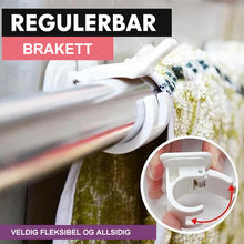 Last inn bildet i Galleri-visningsprogrammet, Spikerfrie justerbare stangbrakettholdere (2 stk)