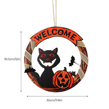 Last inn bildet i Galleri-visningsprogrammet, Halloween Wooden Welcome Hanging Sign