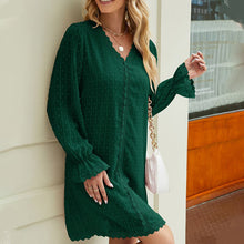 Last inn bildet i Galleri-visningsprogrammet, Langermet kjole med blondepanel