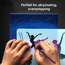 Last inn bildet i Galleri-visningsprogrammet, Raske tegnemalerier for sjablongkunst (12 ark / sett)