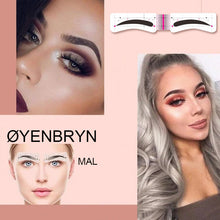 Last inn bildet i Galleri-visningsprogrammet, Øyenbryn Stensil klistremerker 12 ark x 4 stk