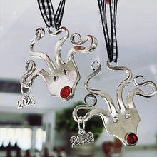Last inn bildet i Galleri-visningsprogrammet, Morsom gaffel reinsdyr ornament