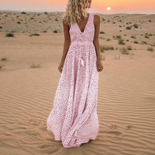 Last inn bildet i Galleri-visningsprogrammet, Ermeløs Kjole med Prikkete Trykk