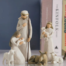 Last inn bildet i Galleri-visningsprogrammet, Willow Tree Nativity Figurines 6 PCs Resin Easter Ornament