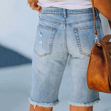 Last inn bildet i Galleri-visningsprogrammet, Uformelle dongeri shorts med høy prosentandel av stretch