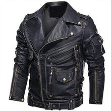 Last inn bildet i Galleri-visningsprogrammet, Vintage Skinn Jakke