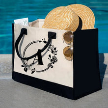 Last inn bildet i Galleri-visningsprogrammet, Letter Lerretsveske Dame Hit Farge Enkel Skulder Shopping Tote Håndveske