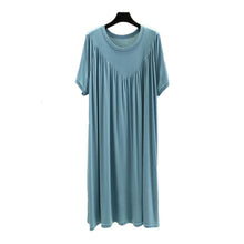 Last inn bildet i Galleri-visningsprogrammet, Super Soft Comfortable Short Sleeve Loose Pajama Dress
