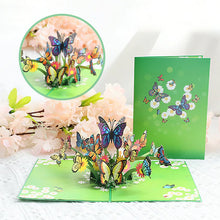 Last inn bildet i Galleri-visningsprogrammet, Fargerike Sommerfugler Pop-up Kort