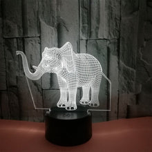 Last inn bildet i Galleri-visningsprogrammet, Elefant 3D Illusjonslampe