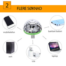 Last inn bildet i Galleri-visningsprogrammet, USB Mini Soppformet Lys